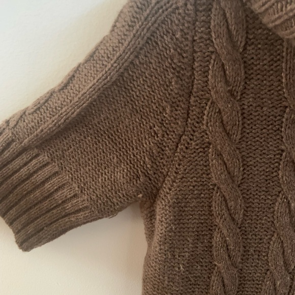 Loft Cable Knit turtle neck short sleeve sweater - Picture 3 of 7